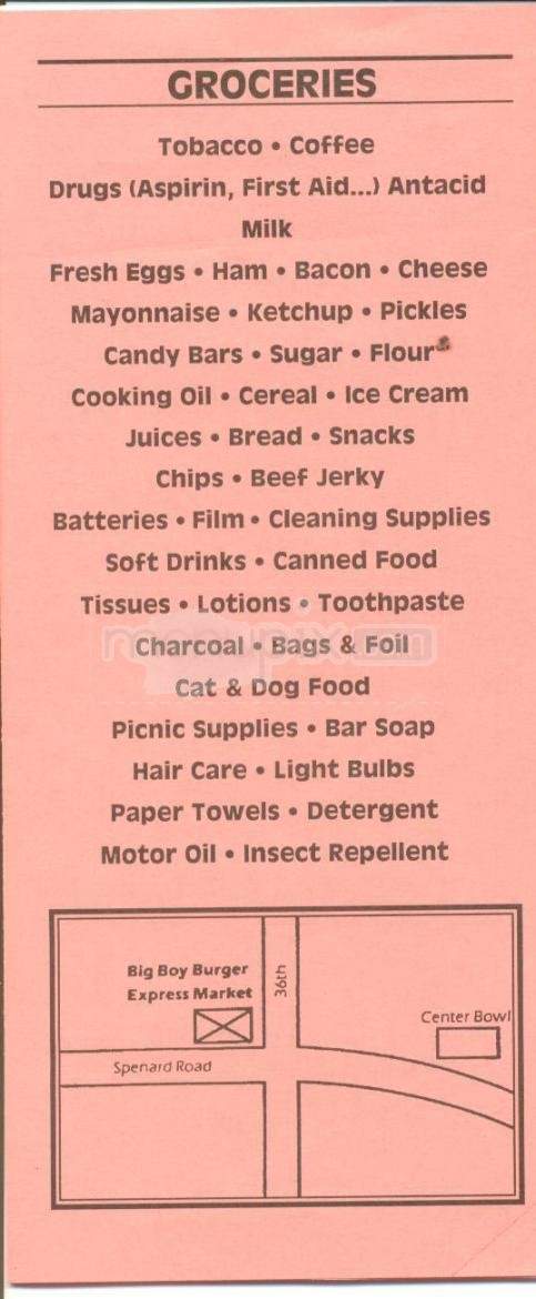 Big Boy Burger & Oriental - Anchorage, AK menu_pic