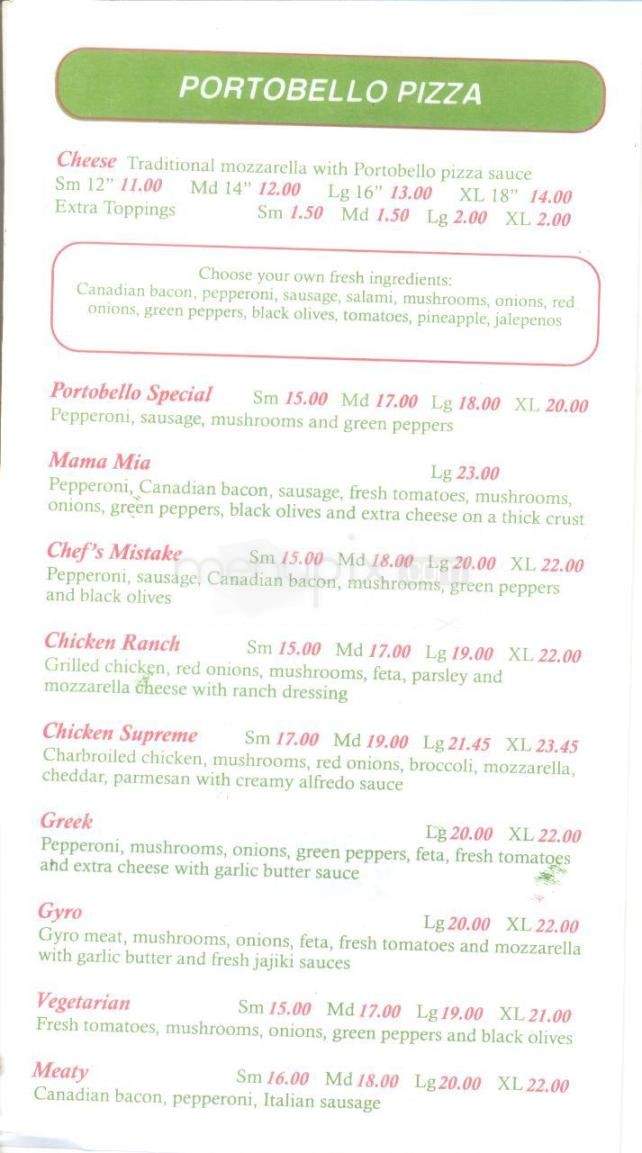 Portobello - Anchorage, AK menu_pic