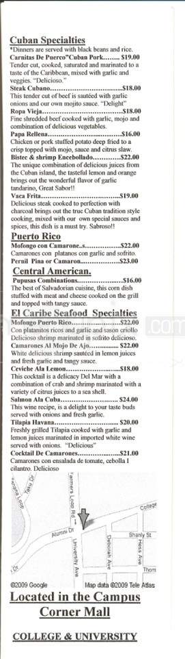 Azucar Fina - Fairbanks, AK menu_pic