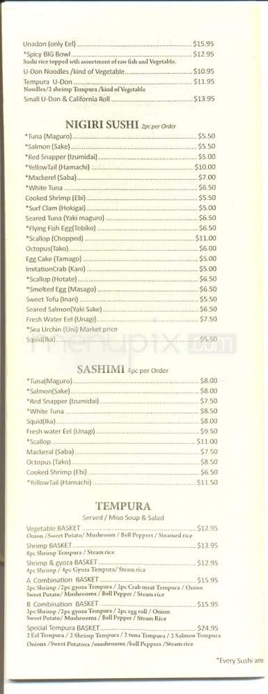 Ajimi - Fairbanks, AK menu_pic