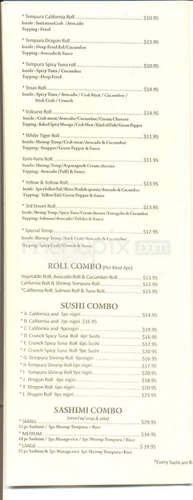 Ajimi - Fairbanks, AK menu_pic