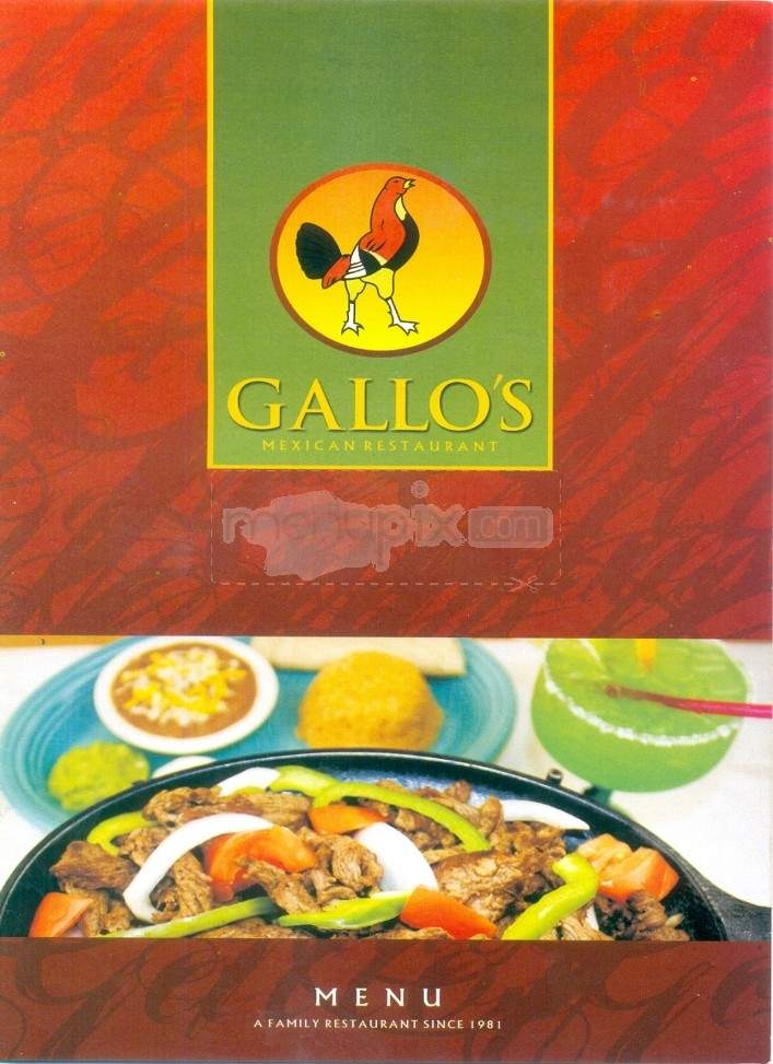 Gallo's Mexican Restaurant - Anchorage, AK menu_pic