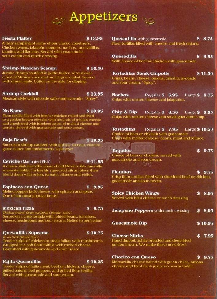 Gallo's Mexican Restaurant - Anchorage, AK menu_pic