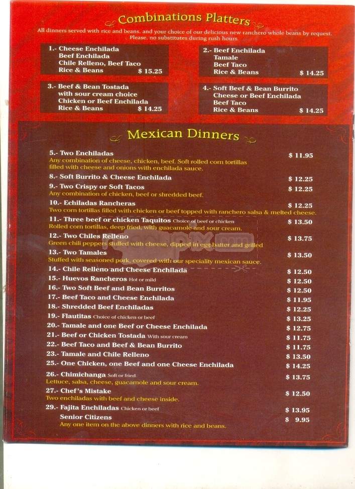 Gallo's Mexican Restaurant - Anchorage, AK menu_pic