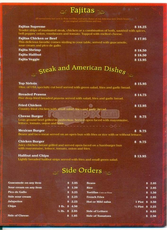 Gallo's Mexican Restaurant - Anchorage, AK menu_pic