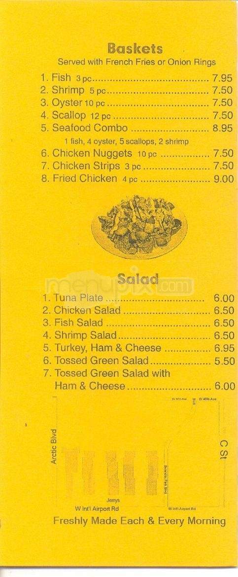 Jerry's Donuts & Burger - Anchorage, AK menu_pic