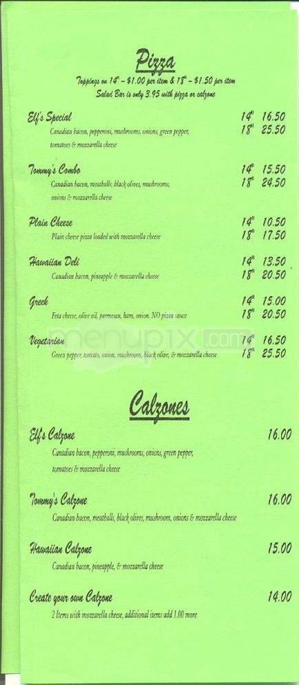 Elf's Den - North Pole, AK menu_pic