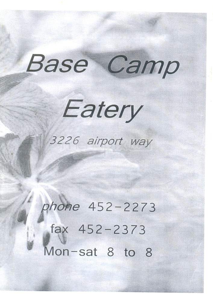Base Camp Eatery - Fairbanks, AK menu_pic