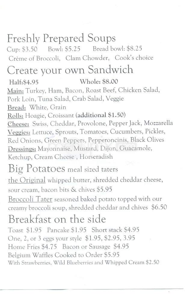 Base Camp Eatery - Fairbanks, AK menu_pic