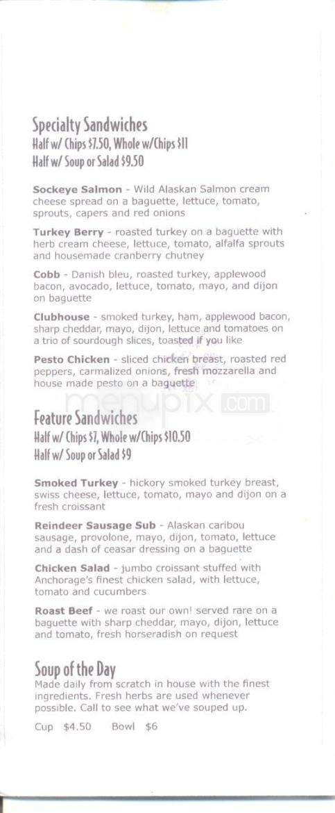 Cafe 817 - Anchorage, AK menu_pic