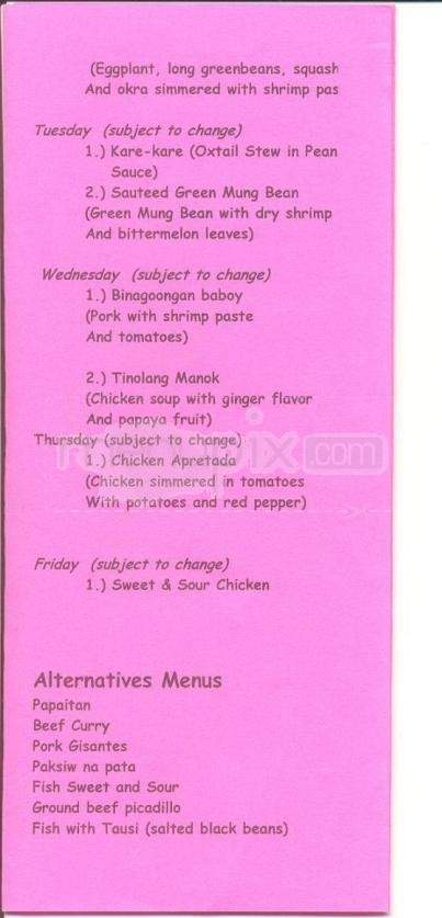 Armie's Cafe - Anchorage, AK menu_pic