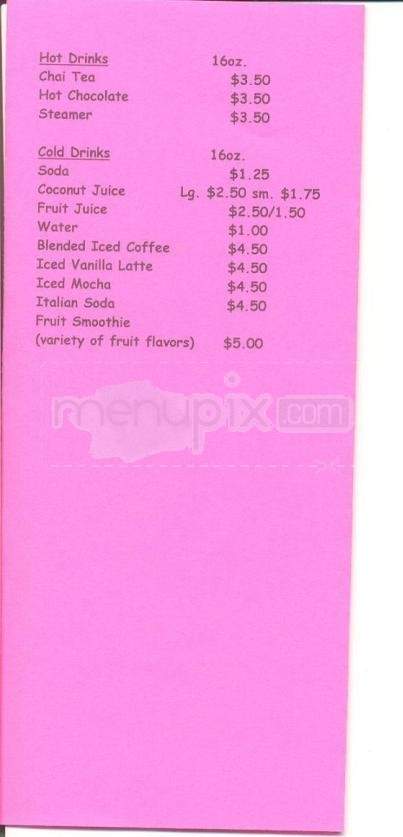 Armie's Cafe - Anchorage, AK menu_pic