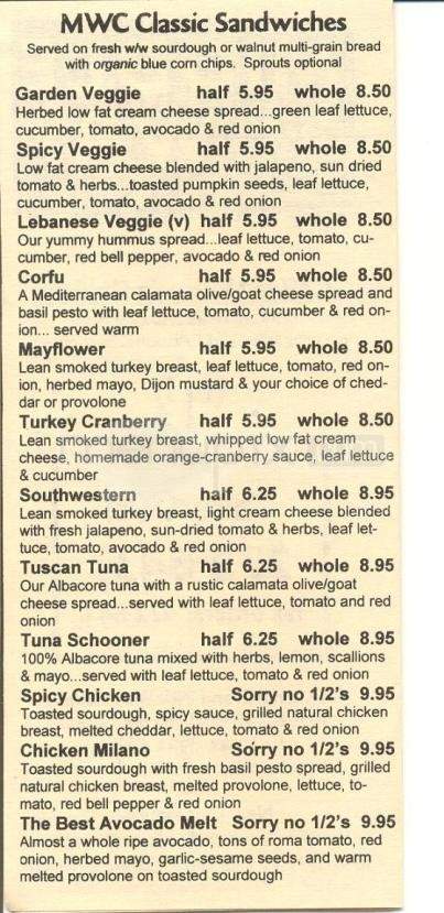 Middle Way Cafe - Anchorage, AK menu_pic