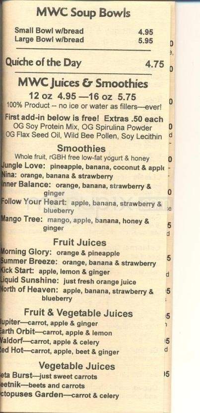 Middle Way Cafe - Anchorage, AK menu_pic