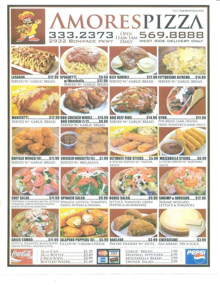 Amores Pizza - Anchorage, AK menu_pic