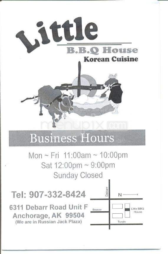 Little Bbq House Korean Cuisin - Anchorage, AK menu_pic