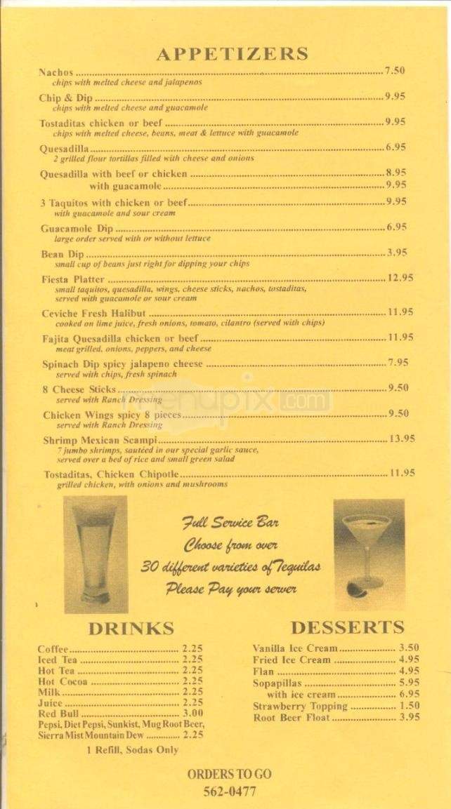 Los Arcos - Anchorage, AK menu_pic