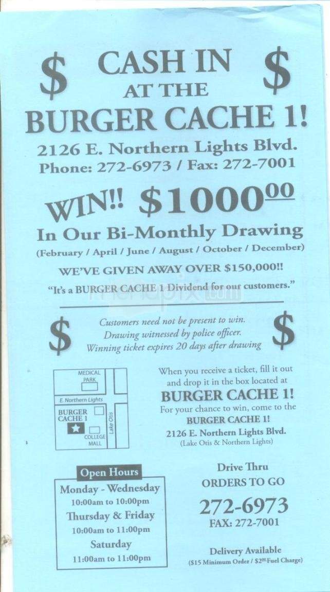 Burger Cache - Anchorage, AK menu_pic