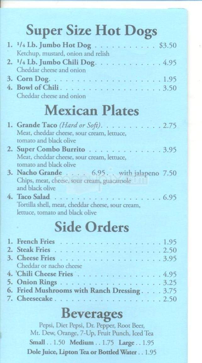 Burger Cache - Anchorage, AK menu_pic