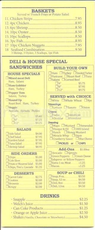 Chef Lee's & Pickle Barrel - Anchorage, AK menu_pic