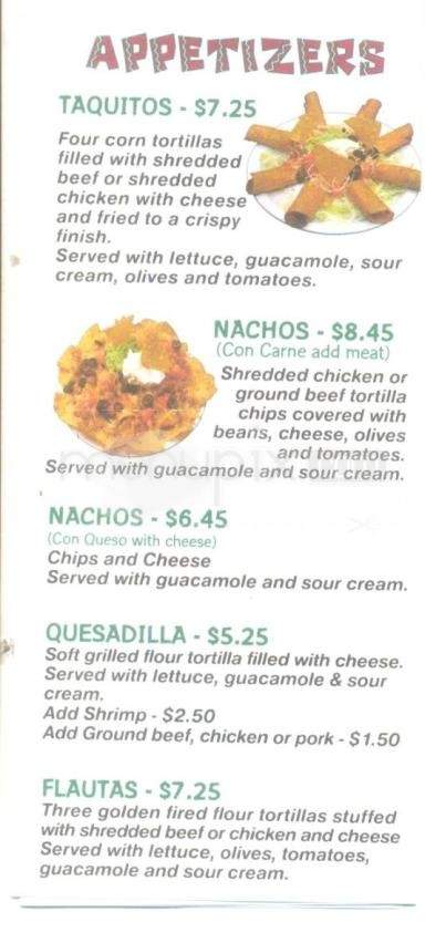Amigo's Baja Grill - Anchorage, AK menu_pic