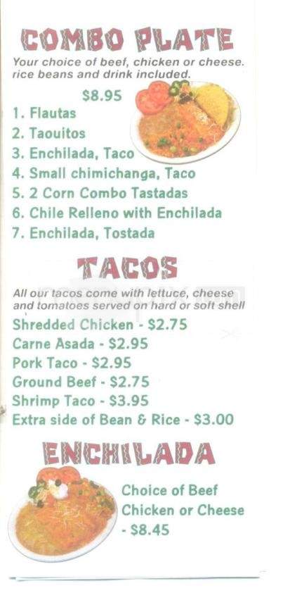 Amigo's Baja Grill - Anchorage, AK menu_pic