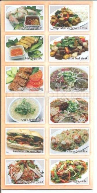 Pho Saigon #2 - Anchorage, AK menu_pic