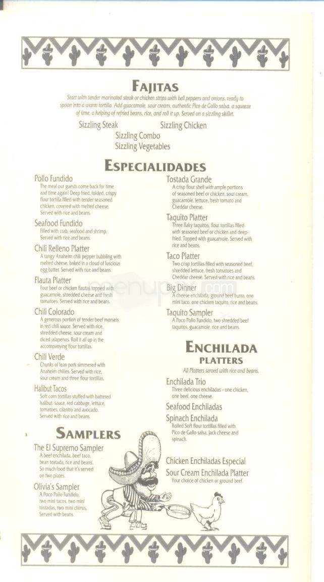 Garcia's Cantina & Cafe - Eagle River, AK menu_pic