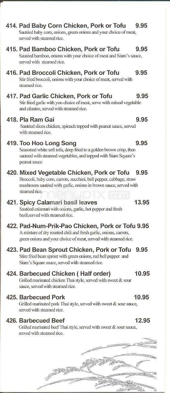 Siam Square - Fairbanks, AK menu_pic