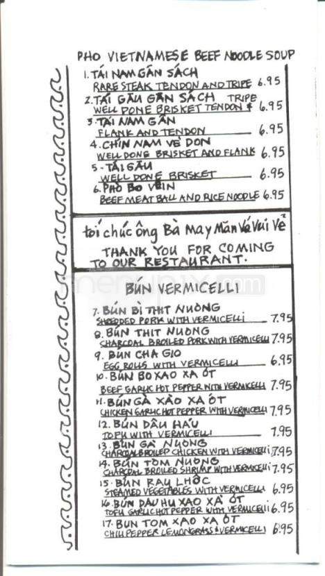 Little Saigon Restaurant - Fairbanks, AK menu_pic