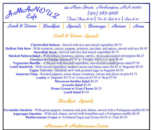 /600059/Amanouz-Cafe-Northampton-MA - Northampton, MA