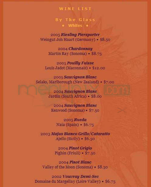 Blue Heron Restaurant - Sunderland, MA menu_pic