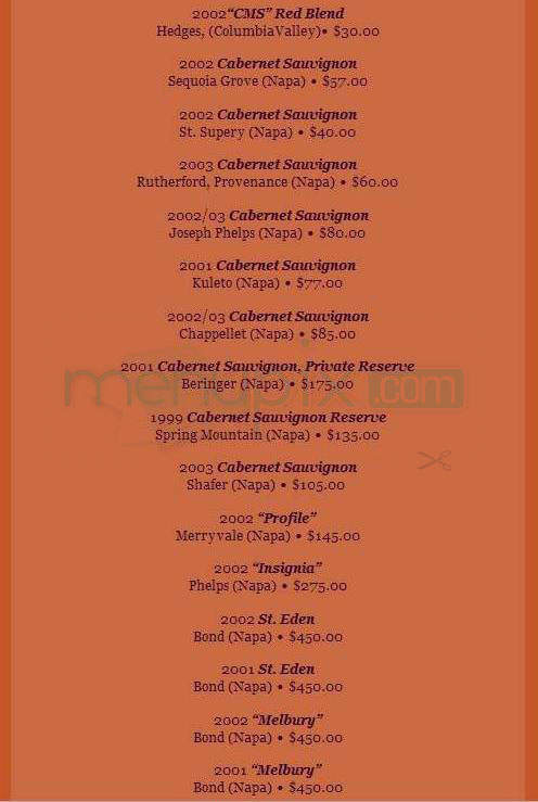 Blue Heron Restaurant - Sunderland, MA menu_pic