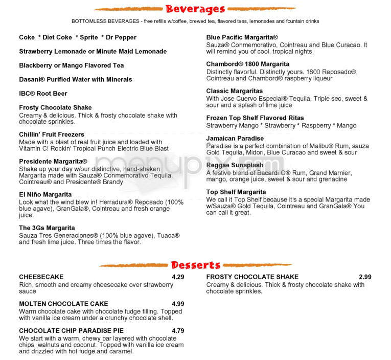 Chili's Grill & Bar - Hadley, MA menu_pic