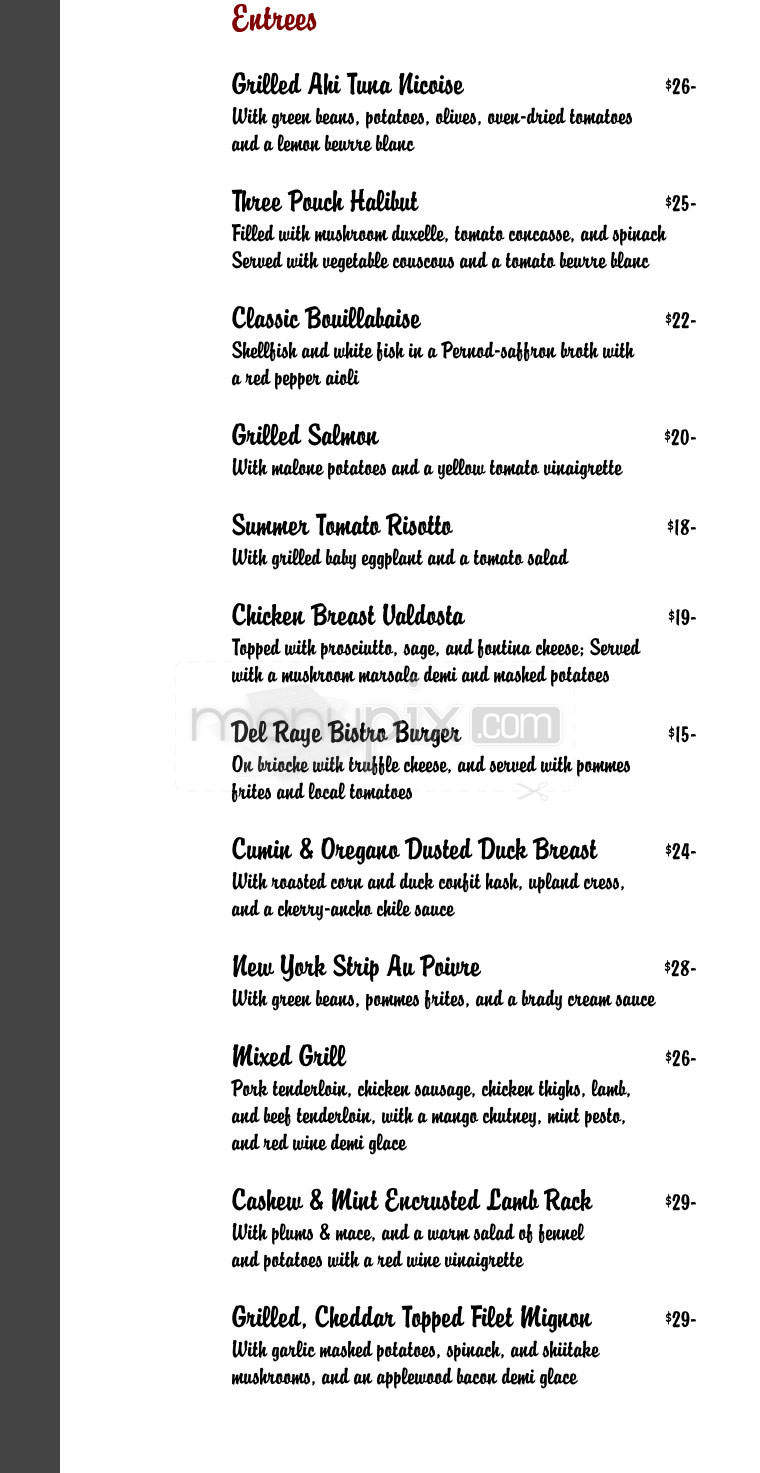Parasise City Tavern - Northampton, MA menu_pic