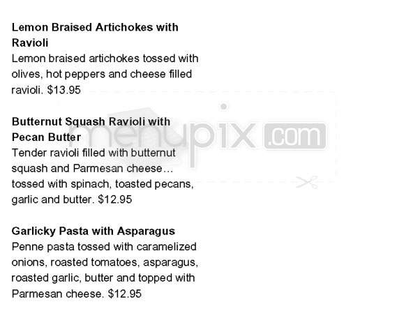 Eastside Grill - Northampton, MA menu_pic