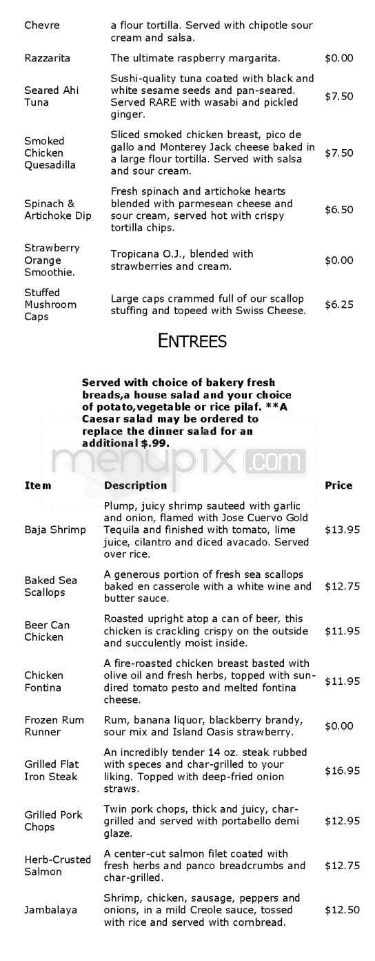 Fitzwilly's - Northampton, MA menu_pic