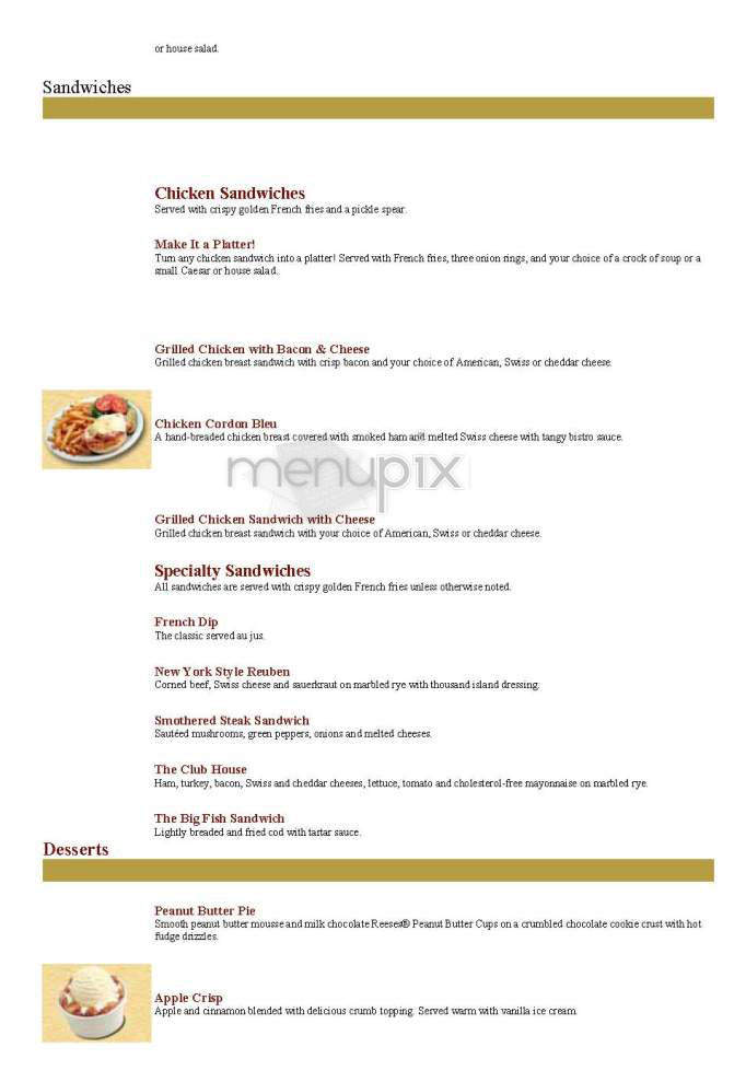 Ground Round - Hadley, MA menu_pic