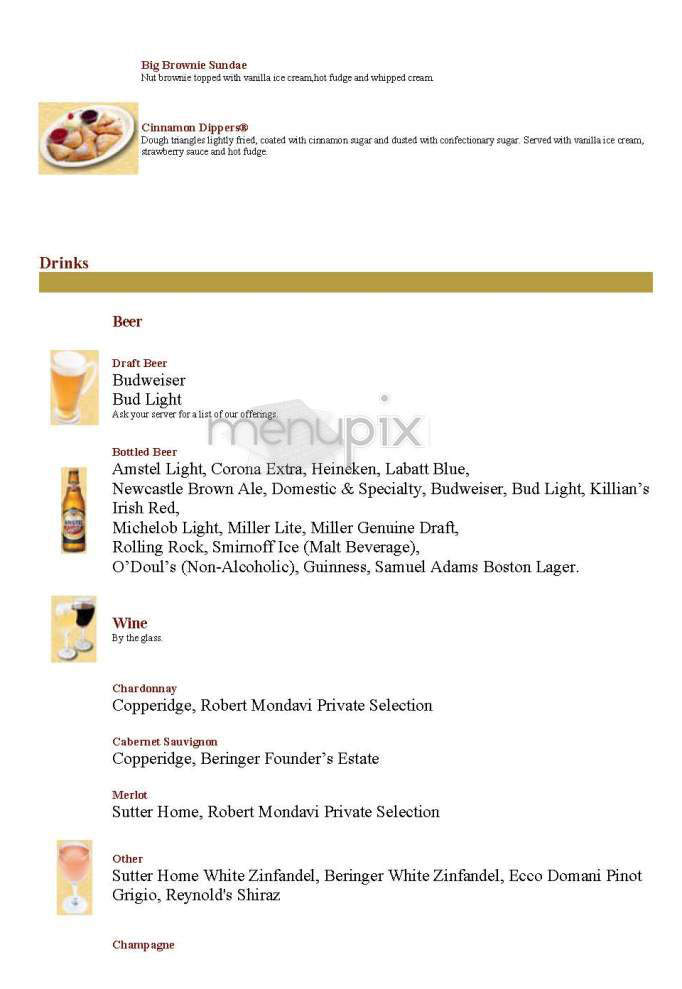 Ground Round - Hadley, MA menu_pic