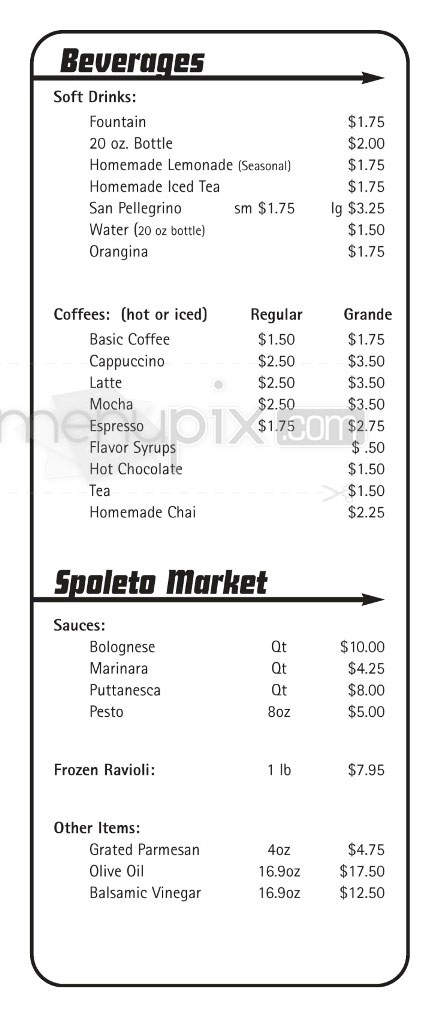 Spoleto Express - Northampton, MA menu_pic