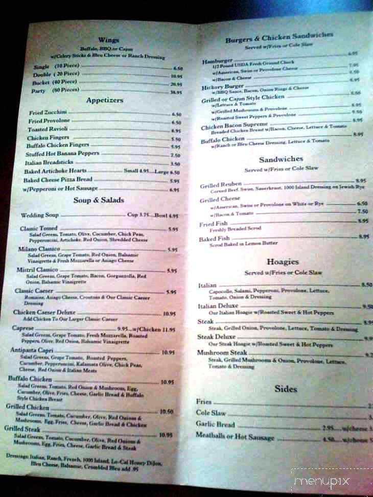 Armstrong's Express - Bridgeville, PA menu_pic