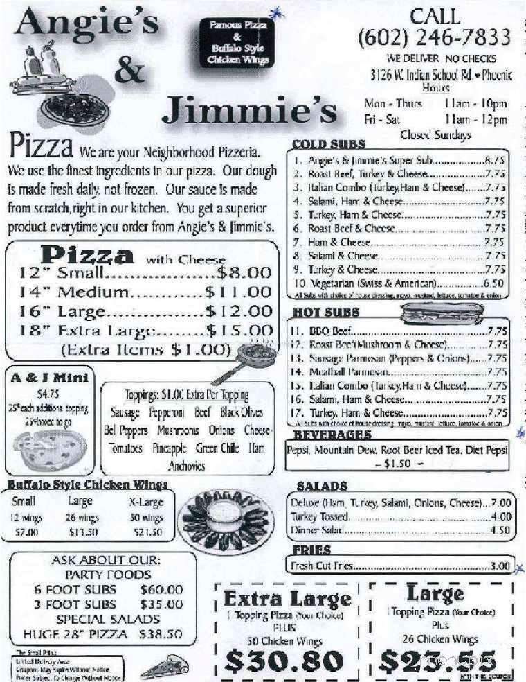 /824317/Angie-and-Jimmies-Menu-Phoenix-AZ - Phoenix, AZ