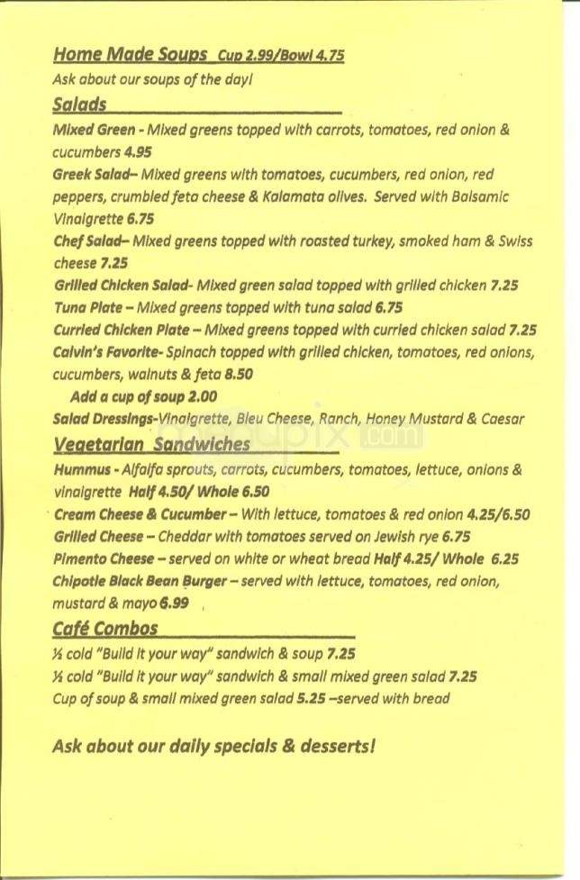 Neworld Cafe - Austin, TX menu_pic