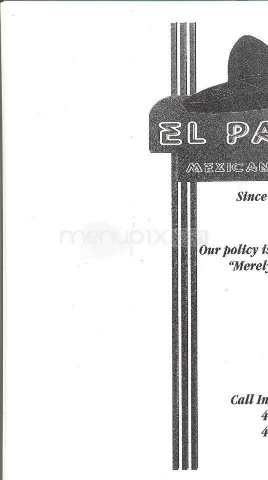 El Patio Restaurant - Austin, TX menu_pic