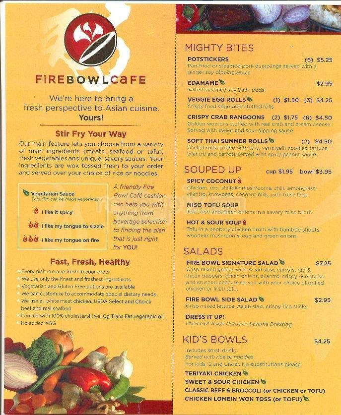Fire Bowl Cafe - Sunset Valley, TX menu_pic