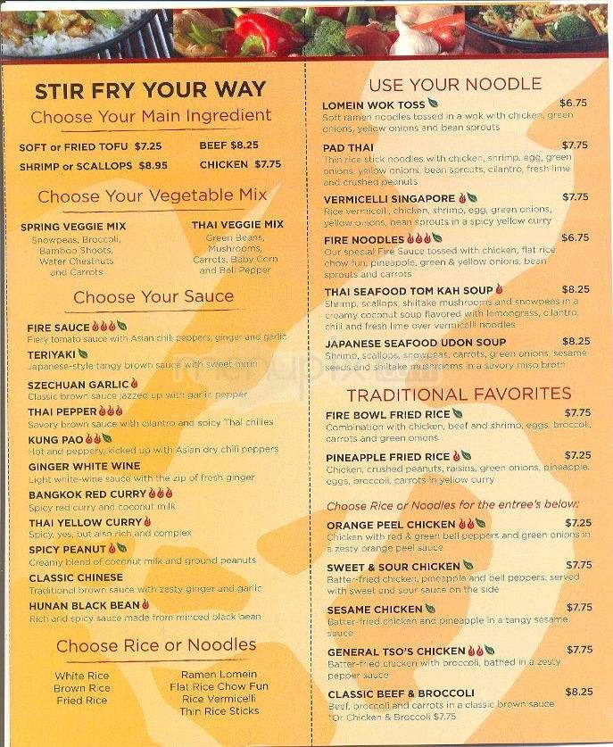 Fire Bowl Cafe - Sunset Valley, TX menu_pic