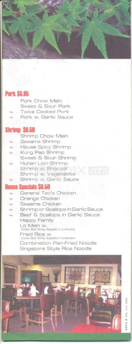 Hunan Lion Chinese Cuisine - Austin, TX menu_pic