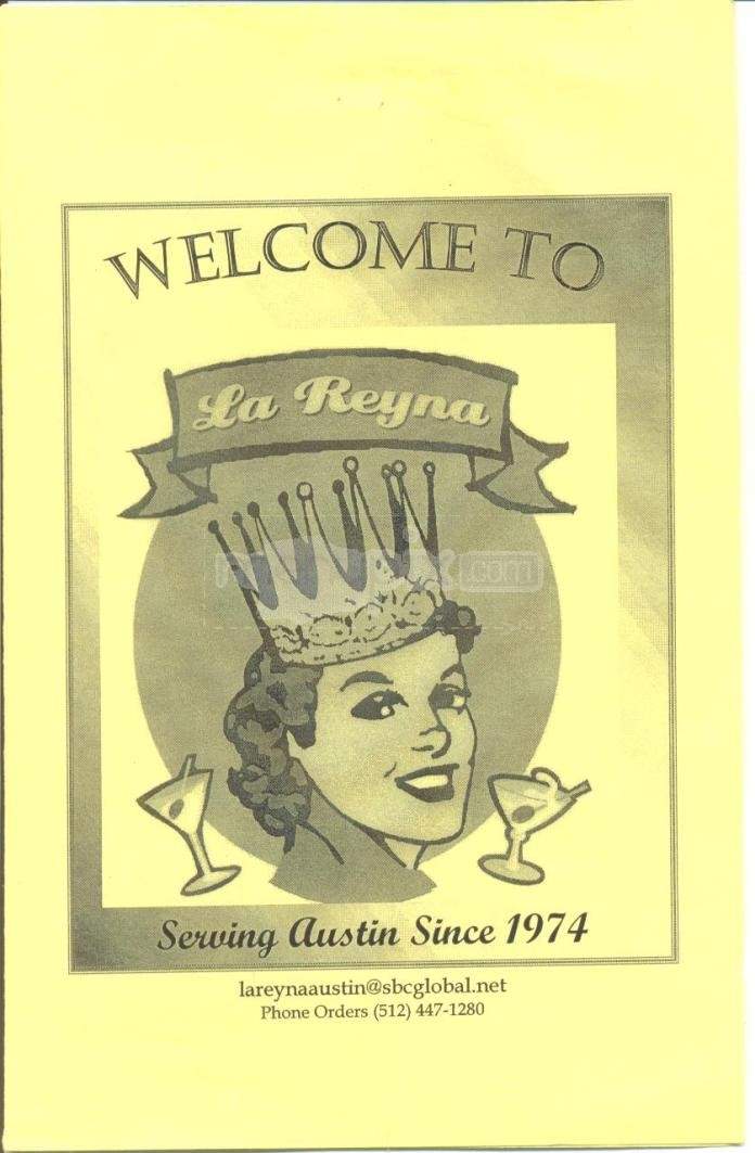 La Reyna Restaurant - Austin, TX menu_pic