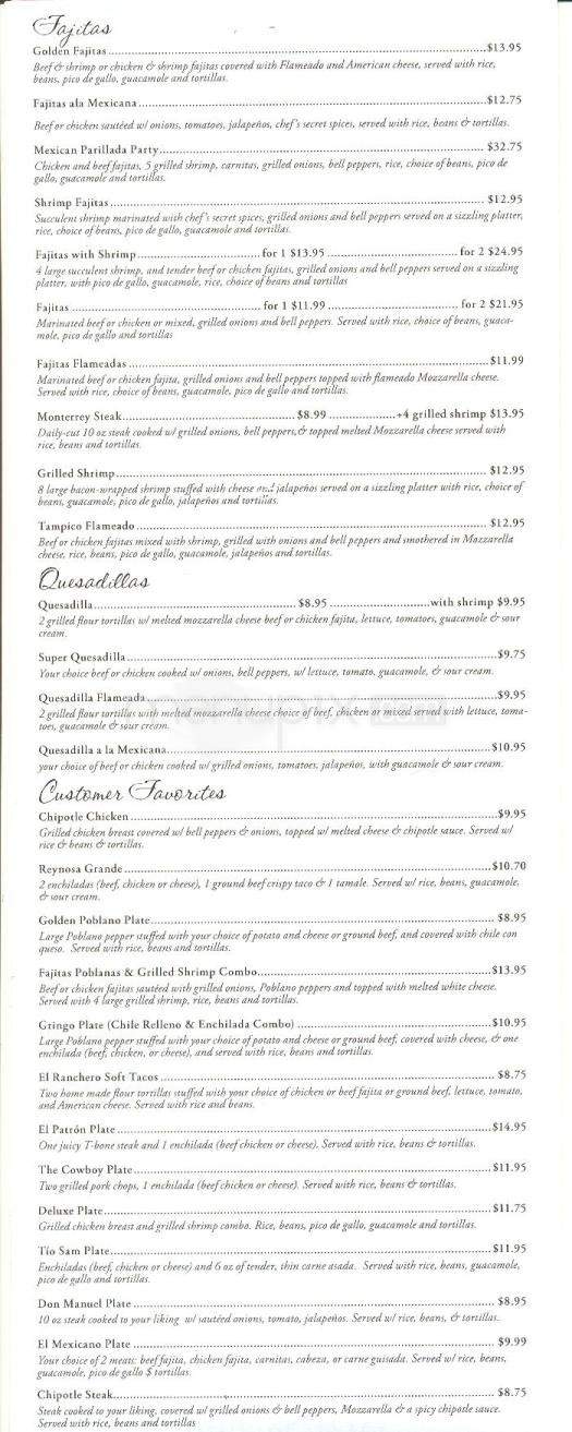 Los Reyes Mexican Restaurant - Cedar Park, TX menu_pic