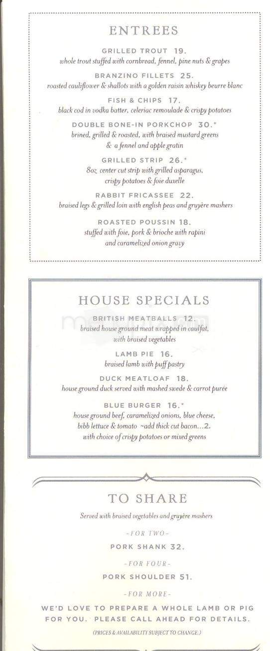 Haddington's - Austin, TX menu_pic